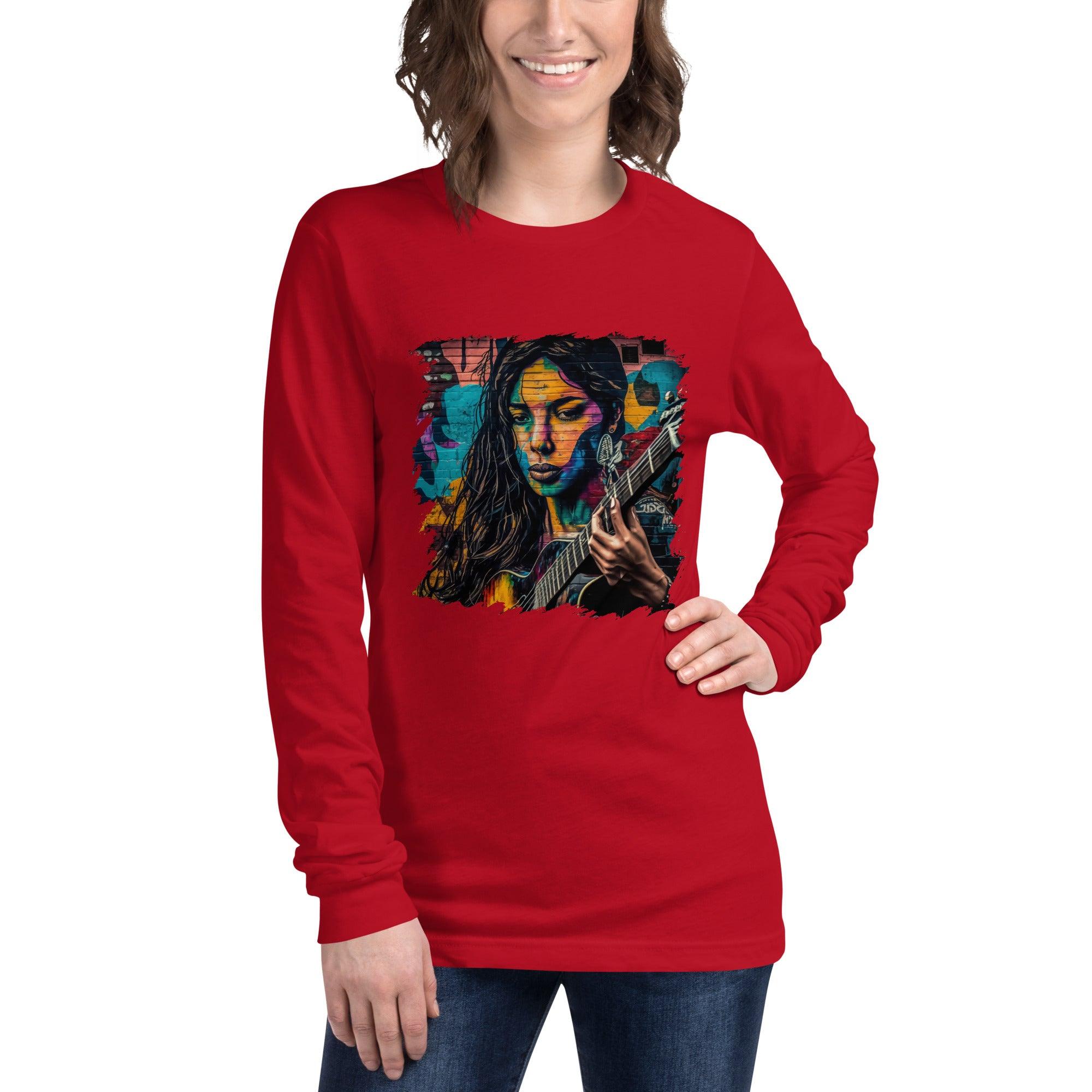 Guitar Is Her Voice Unisex Long Sleeve Tee - Beyond T-shirts