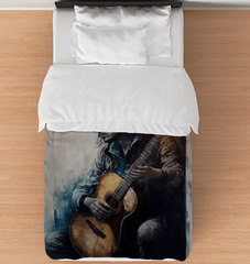 Guitar Is Poetry in Motion Duvet Cover - Beyond T-shirts