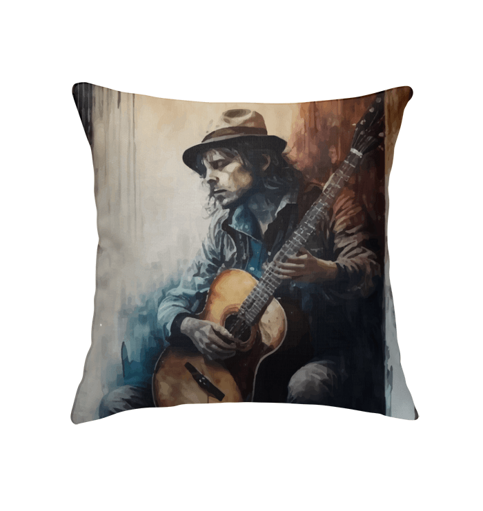 Guitar Is Poetry in Motion Indoor Pillow - Beyond T-shirts