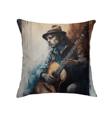 Guitar Is Poetry in Motion Indoor Pillow - Beyond T-shirts