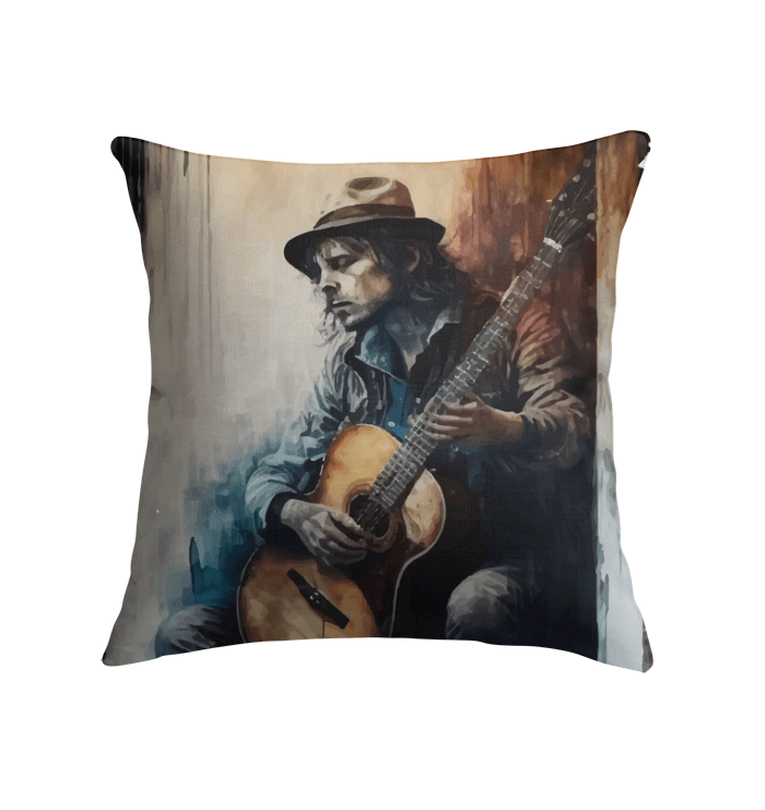 Guitar Is Poetry in Motion Indoor Pillow - Beyond T-shirts