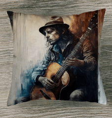 Guitar Is Poetry in Motion Indoor Pillow - Beyond T-shirts