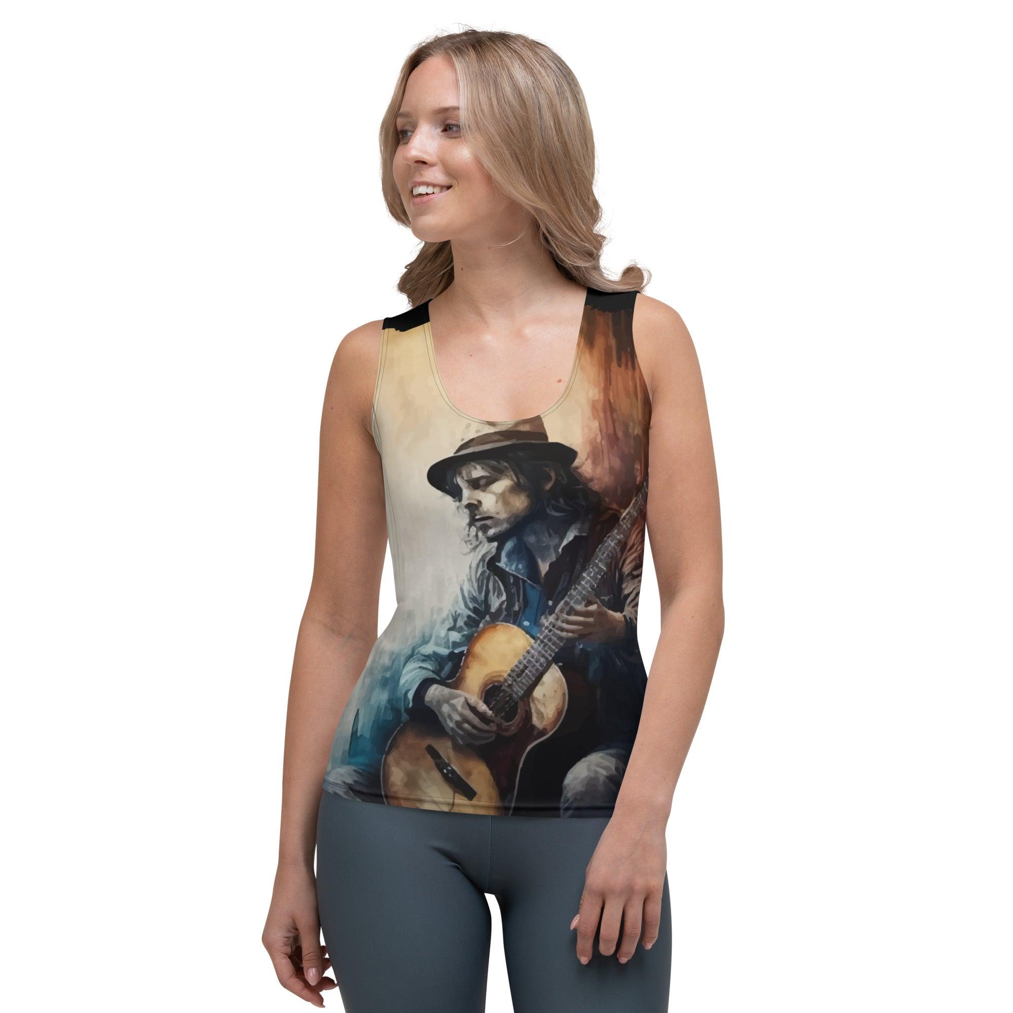 Guitar Is Poetry in Motion Sublimation Cut & Sew Tank Top - Beyond T-shirts