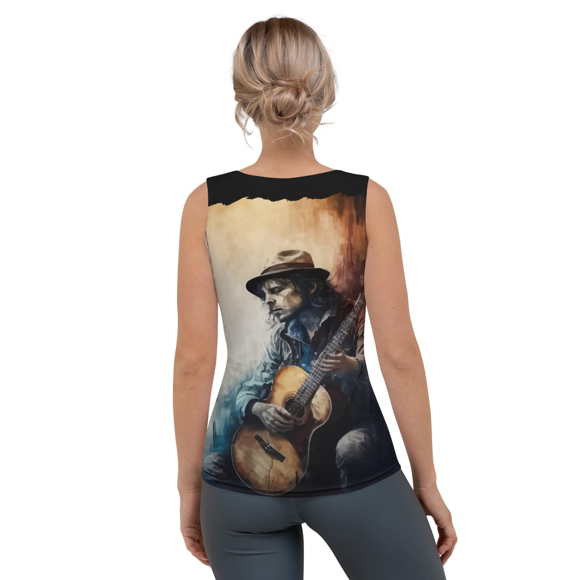 Guitar Is Poetry in Motion Sublimation Cut & Sew Tank Top - Beyond T-shirts