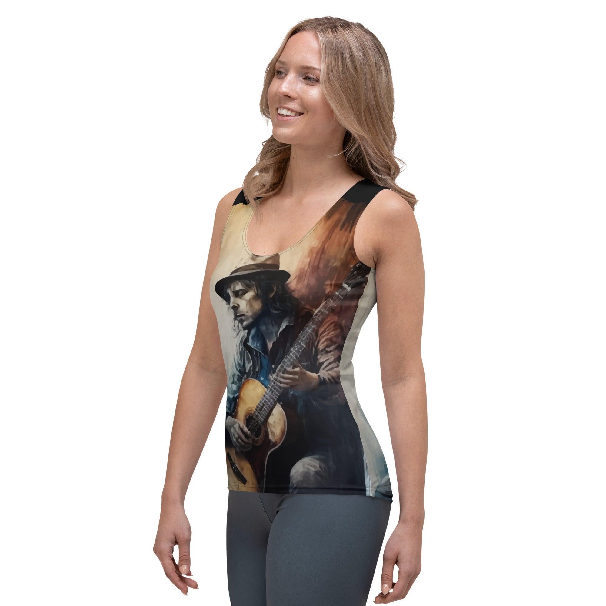 Guitar Is Poetry in Motion Sublimation Cut & Sew Tank Top - Beyond T-shirts