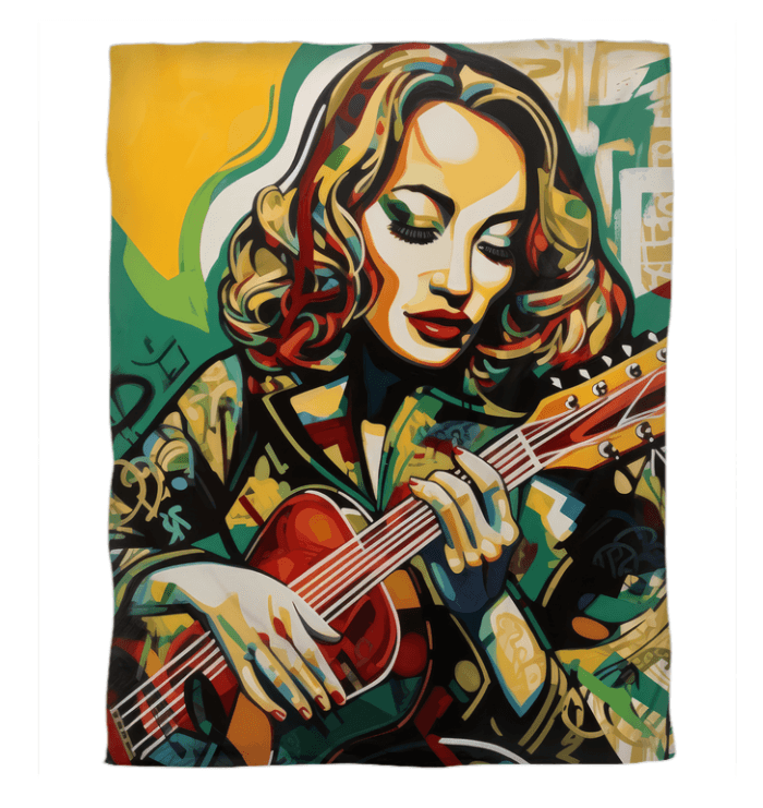 Guitar Is Self-Expression Duvet Cover