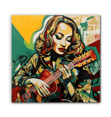 Guitar Is Self Expression Wrapped Canvas - Beyond T-shirts
