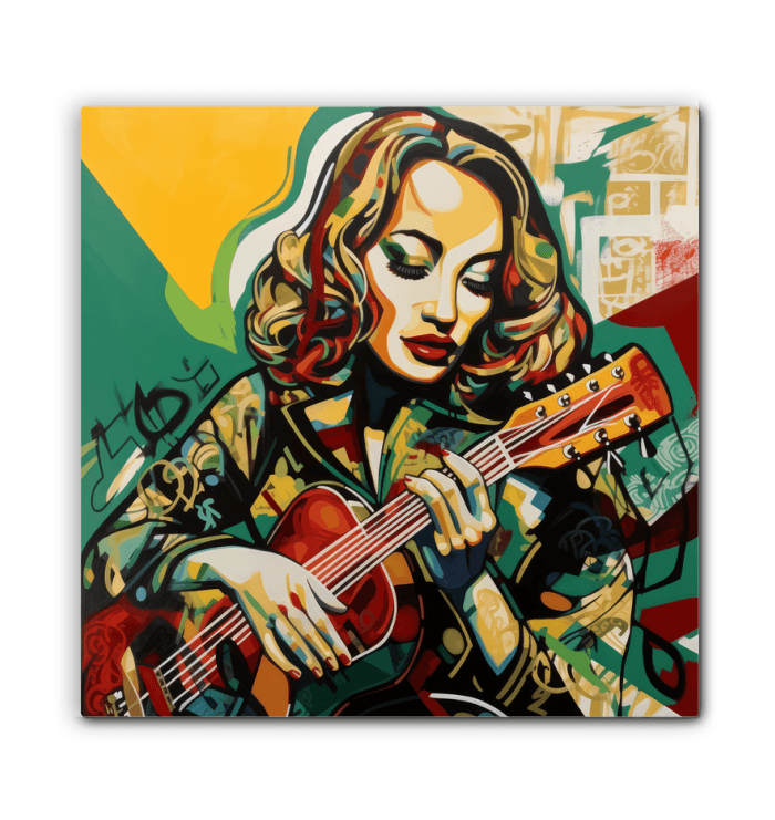 Guitar Is Self Expression Wrapped Canvas - Beyond T-shirts