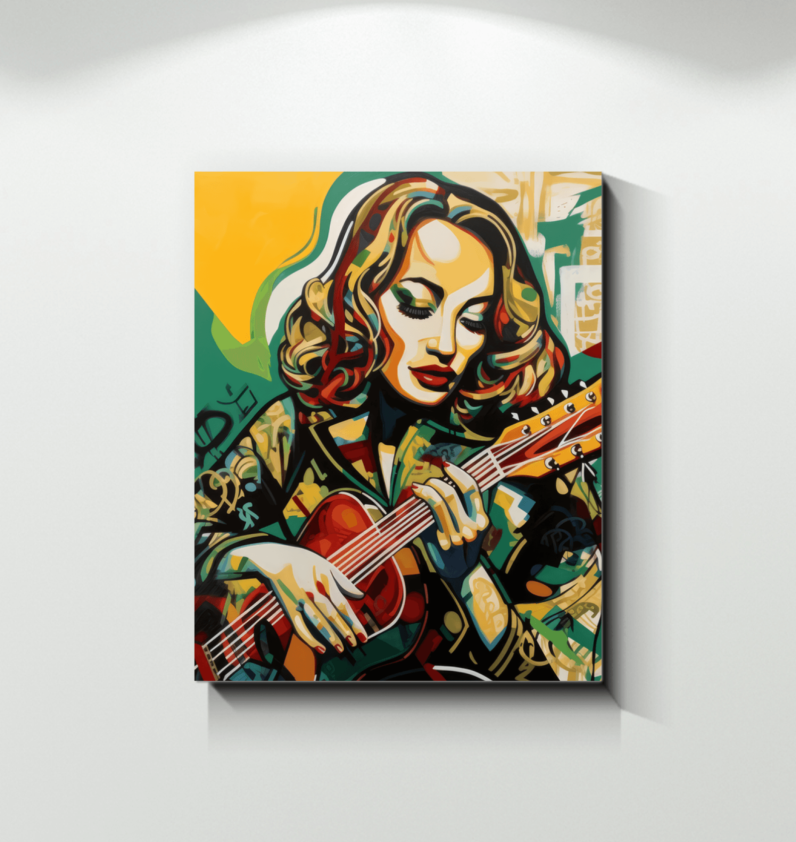 Guitar Is Self Expression Wrapped Canvas - Beyond T-shirts