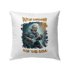 Guitar Shredding Outdoor Pillow - Beyond T-shirts