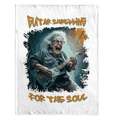 Guitar Shredding Sherpa Blanket - Beyond T-shirts