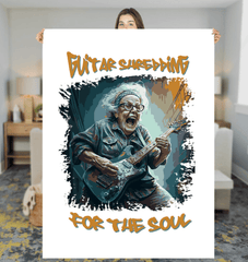 Guitar Shredding Sherpa Blanket - Beyond T-shirts