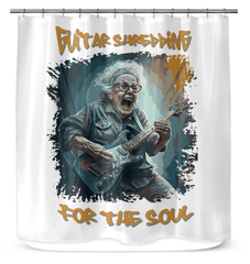 Guitar Shredding Shower Curtain - Beyond T-shirts