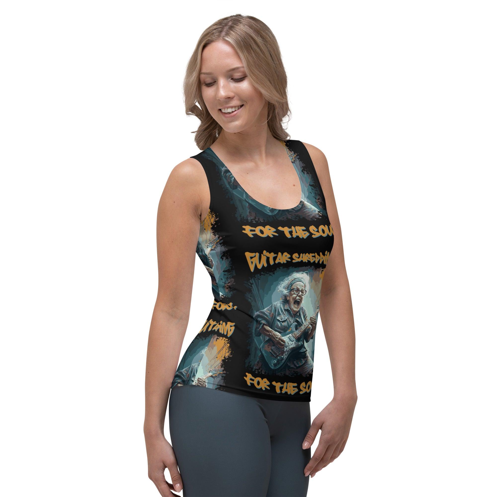 Guitar Shredding Sublimation Cut & Sew Tank Top - Beyond T-shirts