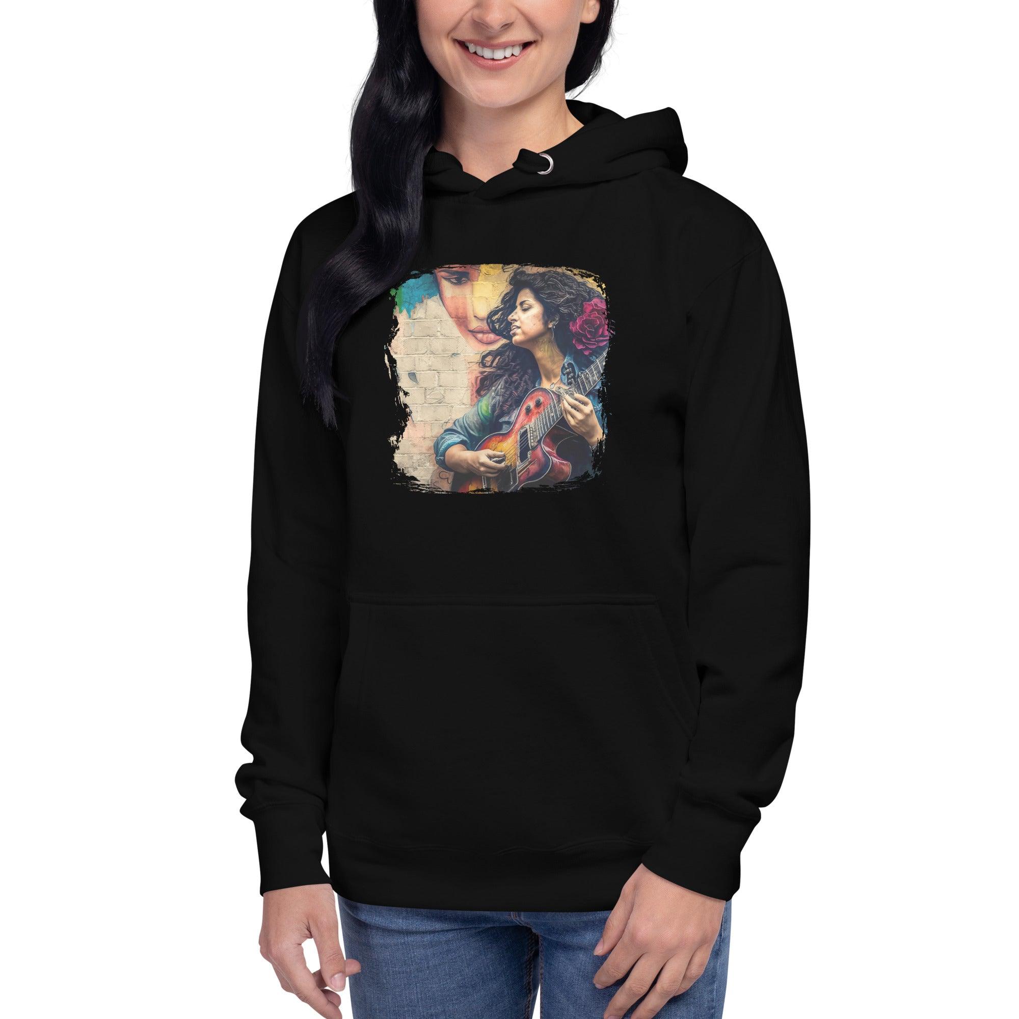 Guitar Speaks Her Language Unisex Hoodie - Beyond T-shirts