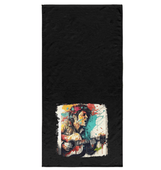 Guitar Speaks, I Listen Bath Towel - Beyond T-shirts