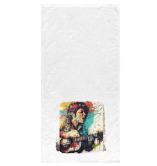 Guitar Speaks, I Listen Bath Towel - Beyond T-shirts
