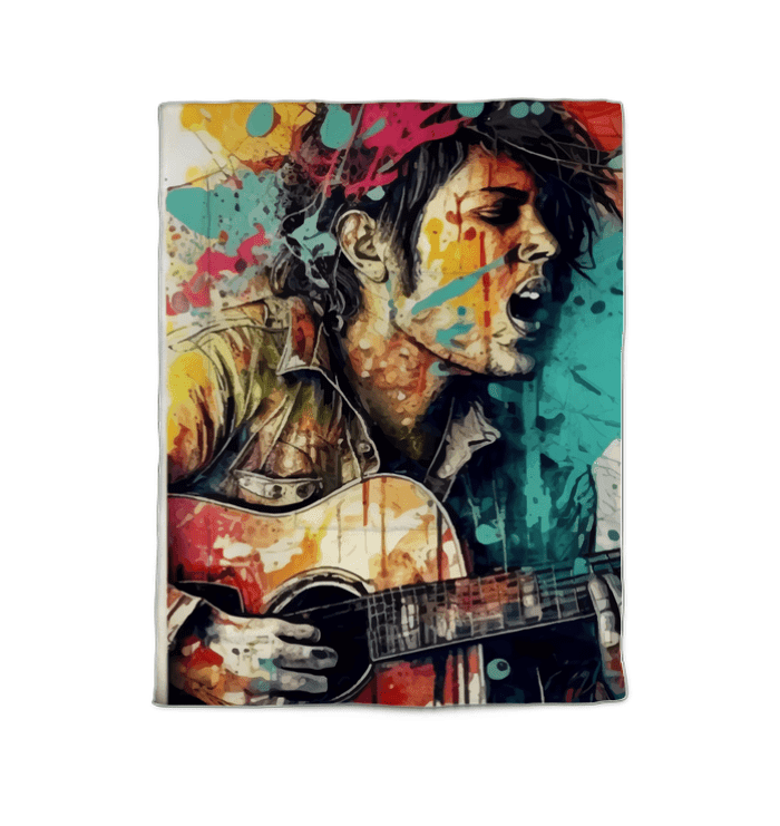 Guitar Speaks, I Listen Comforter - Twin - Beyond T-shirts
