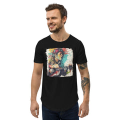 Guitar Speaks, I Listen Men's Curved Hem T-Shirt - Beyond T-shirts