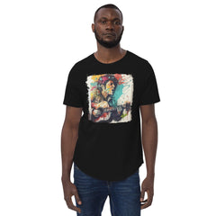 Guitar Speaks, I Listen Men's Curved Hem T-Shirt - Beyond T-shirts