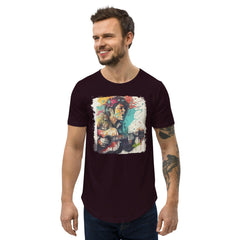 Guitar Speaks, I Listen Men's Curved Hem T-Shirt - Beyond T-shirts