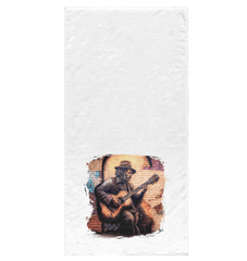 Guitar Tells His Story Bath Towel - Beyond T-shirts