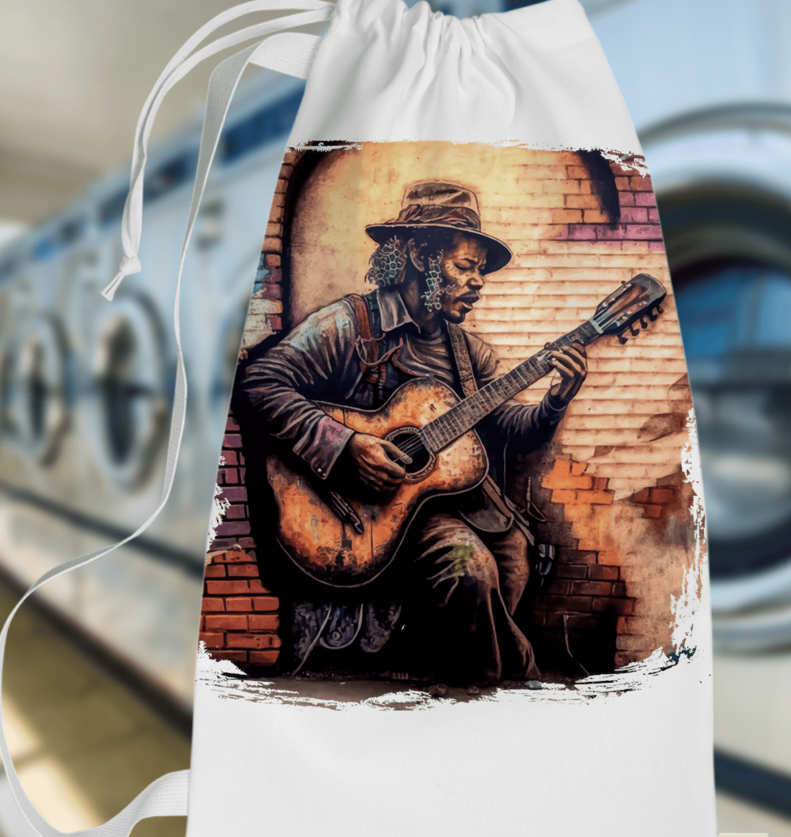 Guitar Tells His Story Laundry Bag - Beyond T-shirts