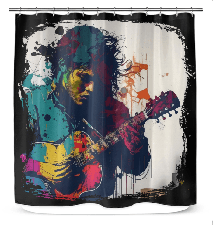 Guitarists Have Mad Skills Shower Curtain - Beyond T-shirts