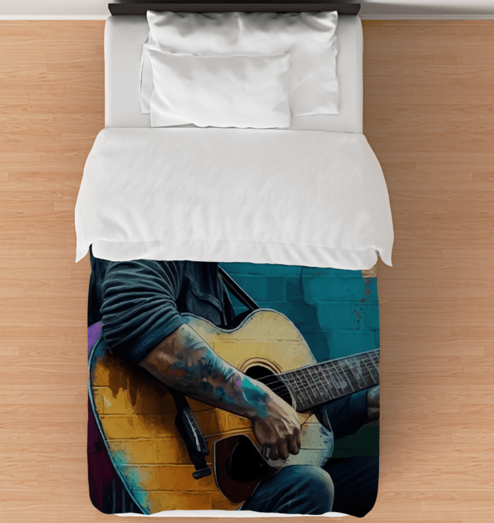 Guitarists Have The Best Fingers Comforter - Twin - Beyond T-shirts