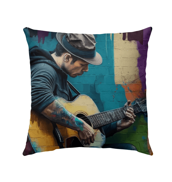 Guitarists Have The Best Fingers Outdoor Pillow - Beyond T-shirts