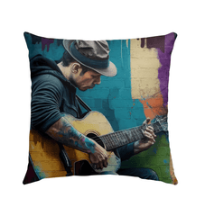 Guitarists Have The Best Fingers Outdoor Pillow - Beyond T-shirts