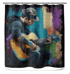 Guitarists Have The Best Fingers Shower Curtain - Beyond T-shirts