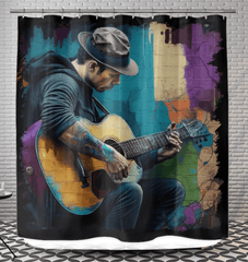 Guitarists Have The Best Fingers Shower Curtain - Beyond T-shirts