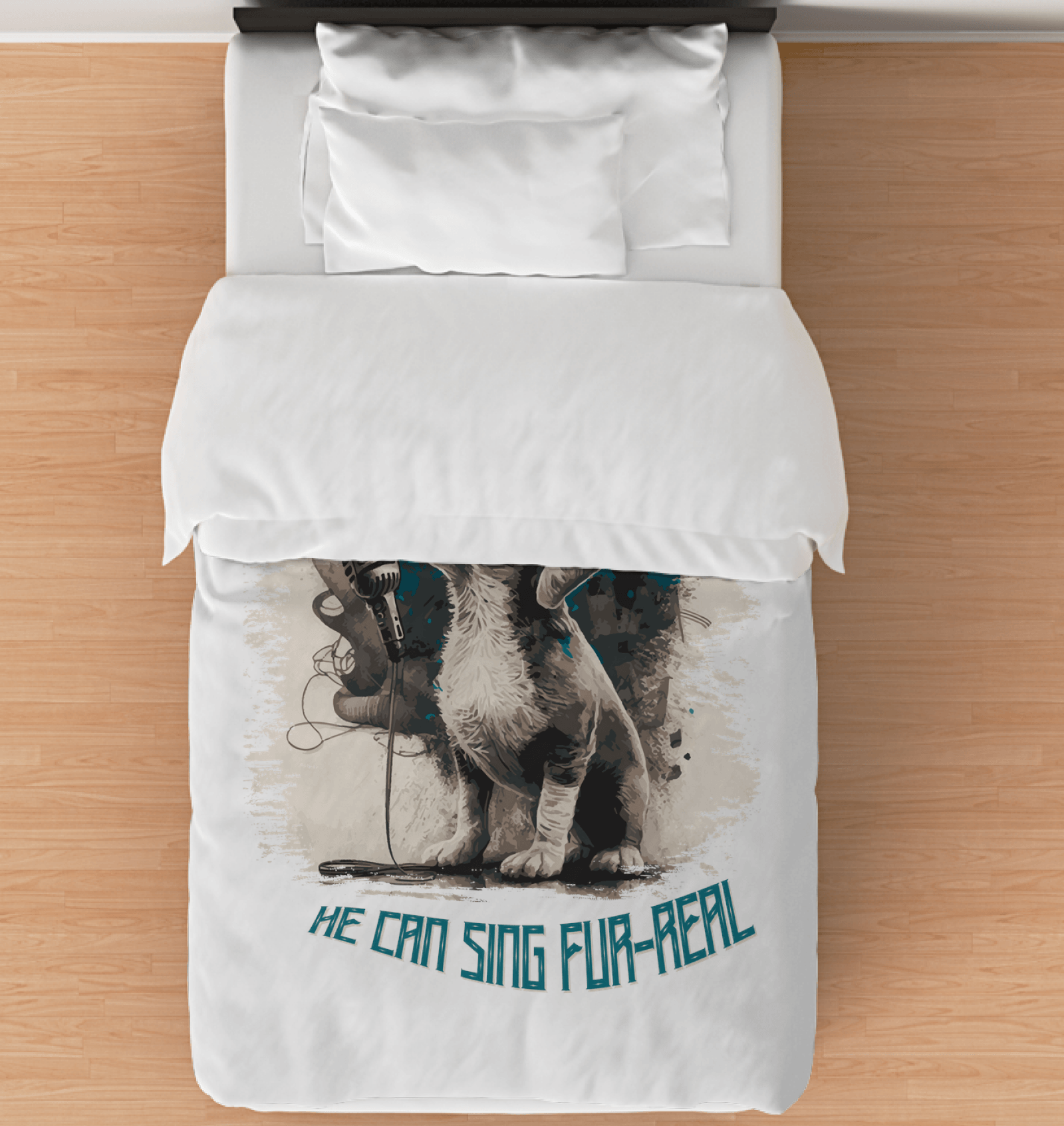 He Can Sing Duvet Cover - Beyond T-shirts