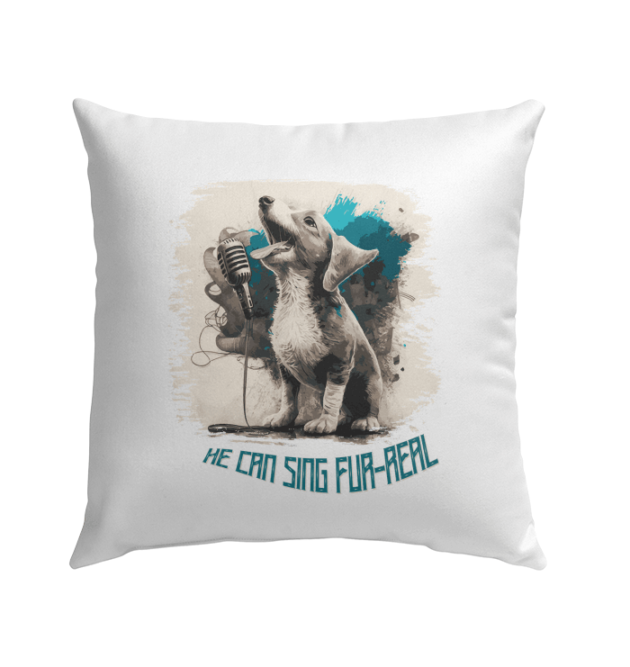 He Can Sing Outdoor Pillow - Beyond T-shirts