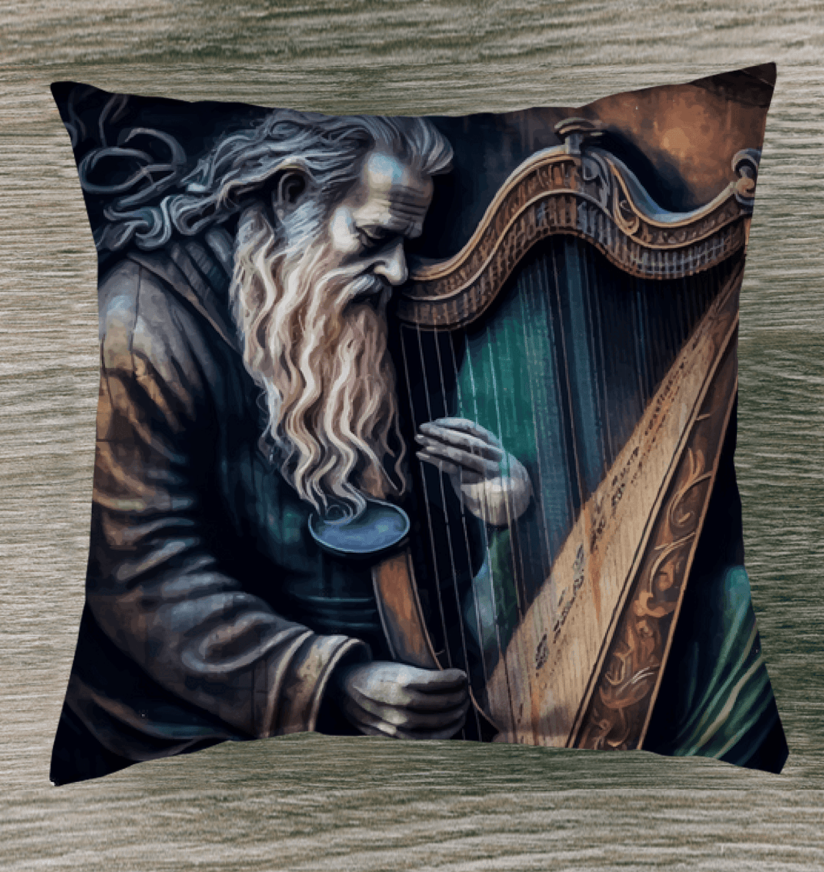 He's A Harp Wizard Indoor Pillow - Beyond T-shirts