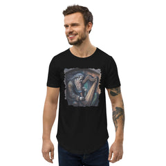 He's A Harp Wizard Men's Curved Hem T-Shirt - Beyond T-shirts