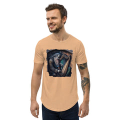 He's A Harp Wizard Men's Curved Hem T-Shirt - Beyond T-shirts