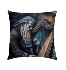 He's A Harp Wizard Outdoor Pillow - Beyond T-shirts