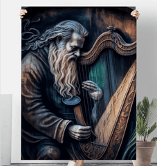 He's A Harp Wizard Sherpa Blanket - Beyond T-shirts