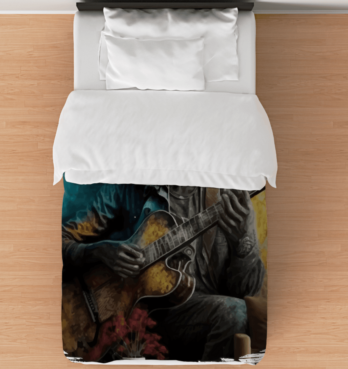 He's A Six String Wizard Duvet Cover - Beyond T-shirts