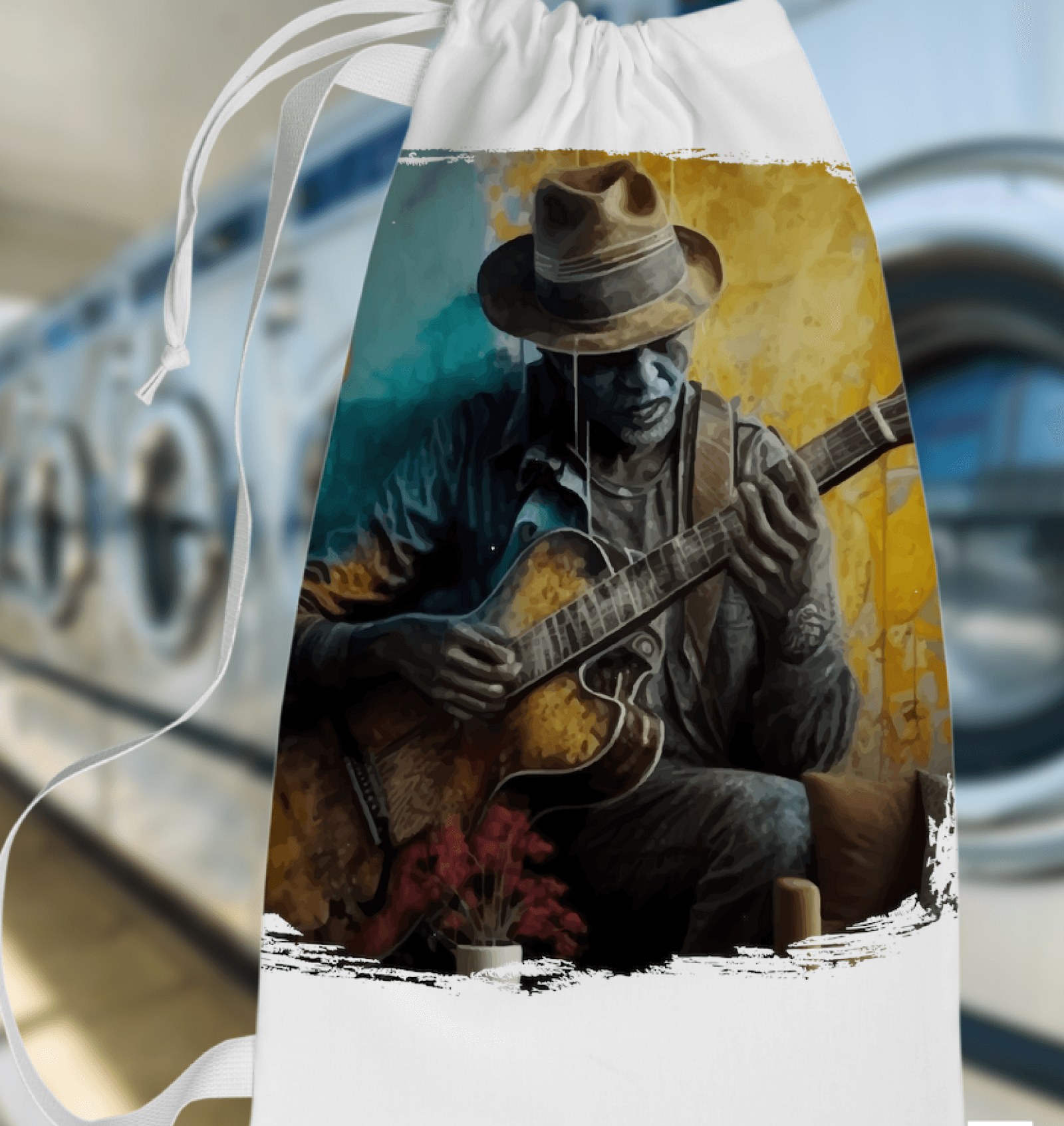 He's A Six String Wizard Laundry Bag - Beyond T-shirts