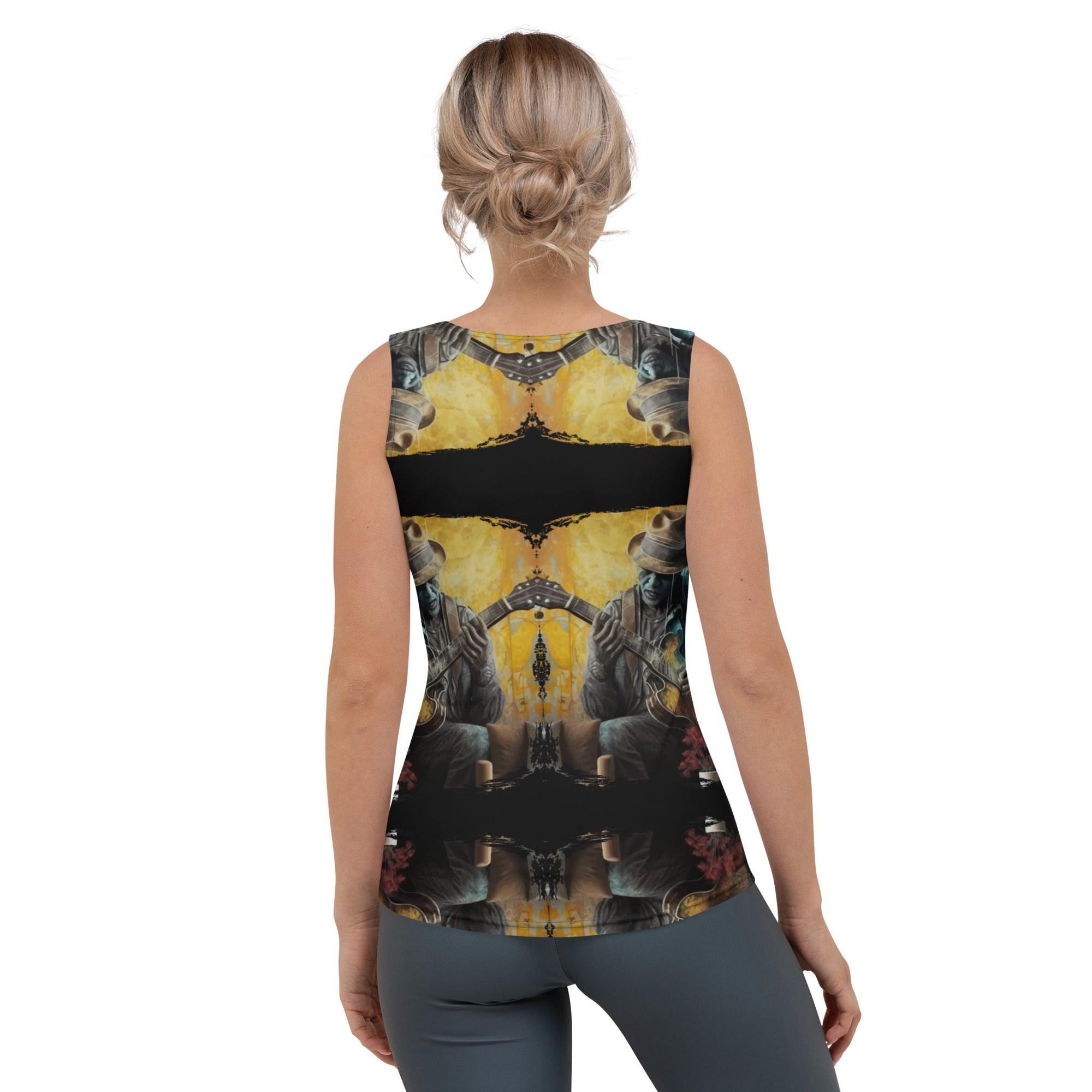 He's A Six-String Wizard Sublimation Cut & Sew Tank Top - Beyond T-shirts
