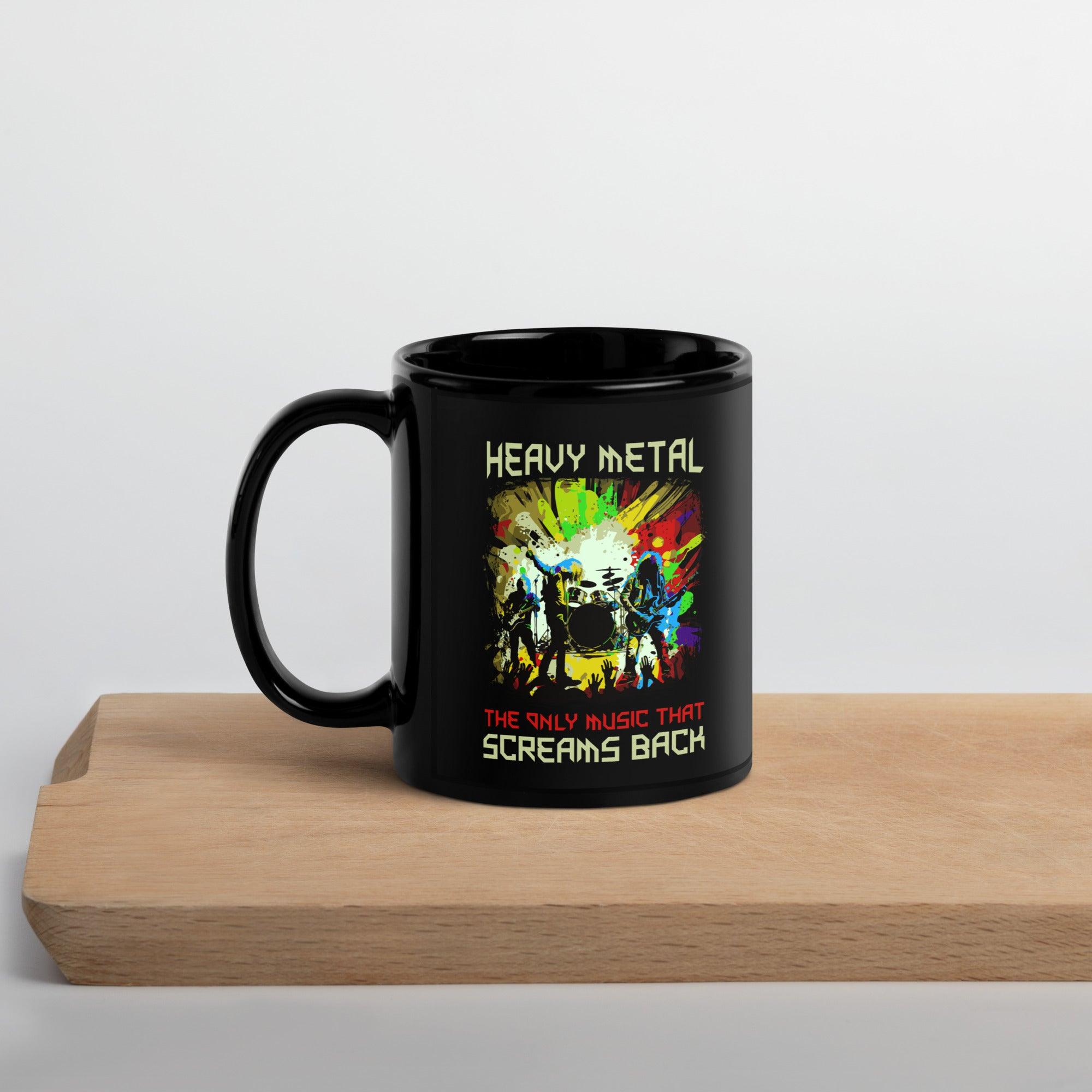 Heavy Metal Black Glossy Mug - Beyond T-shirts