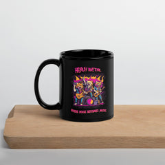 Heavy Metal Black Glossy Mug - Beyond T-shirts