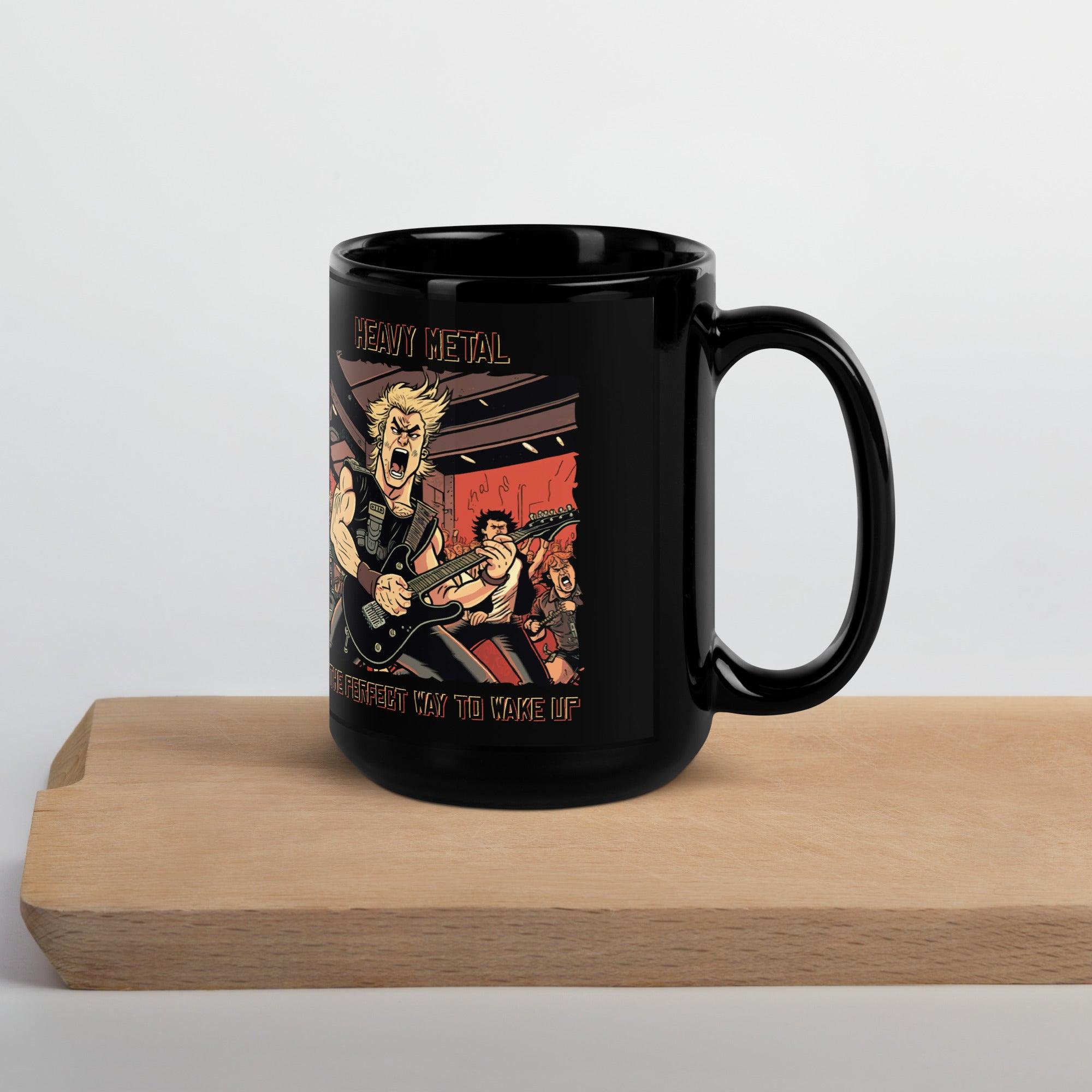 Heavy Metal Black Glossy Mug - Beyond T-shirts