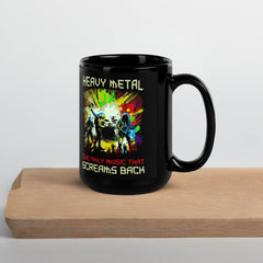 Heavy Metal Black Glossy Mug - Beyond T-shirts