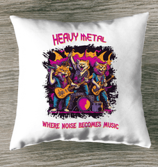 Heavy Metal Indoor Pillow - Beyond T-shirts