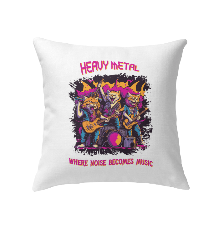 Heavy Metal Indoor Pillow - Beyond T-shirts