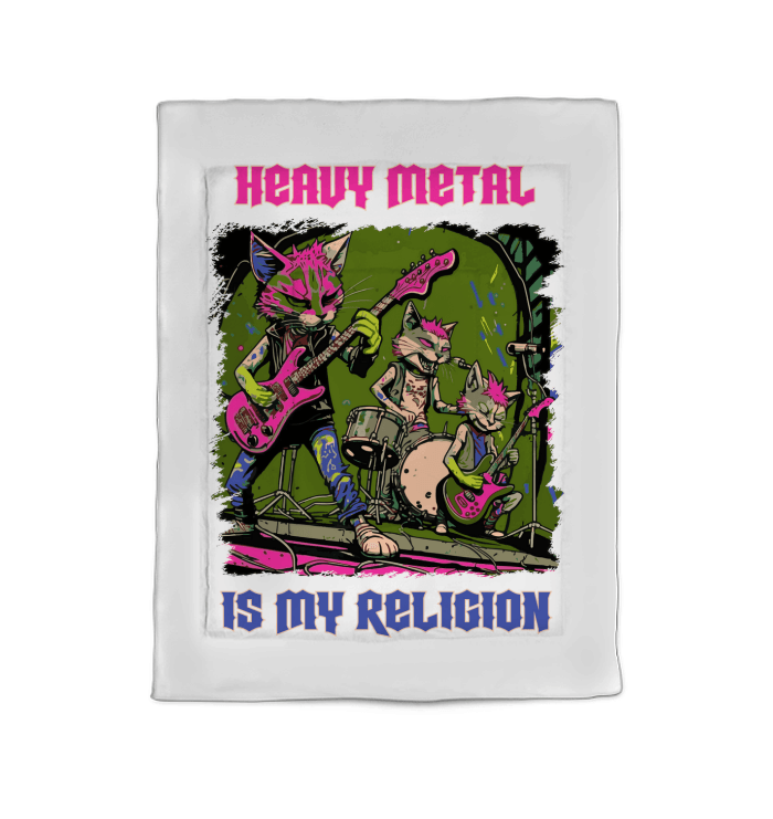 Heavy Metal Is My Religion Comforter - Twin - Beyond T-shirts